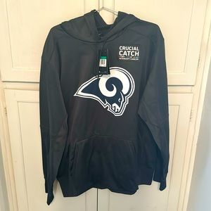 New with tag Nike Los Angeles Rams crucial Catch Hoodie men’s sz XL
